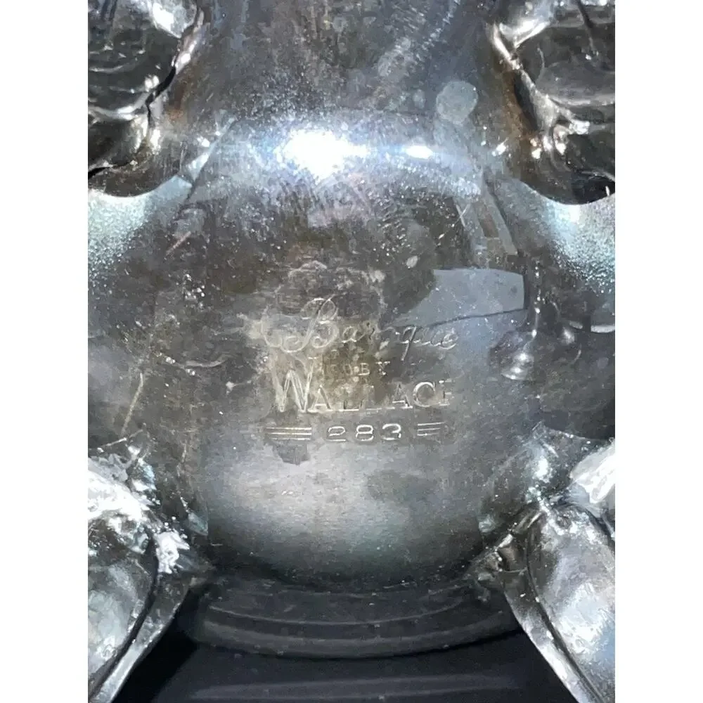 WALLACE Baroque Antique Silver Plated Sugar Bowl 283 Discontinued